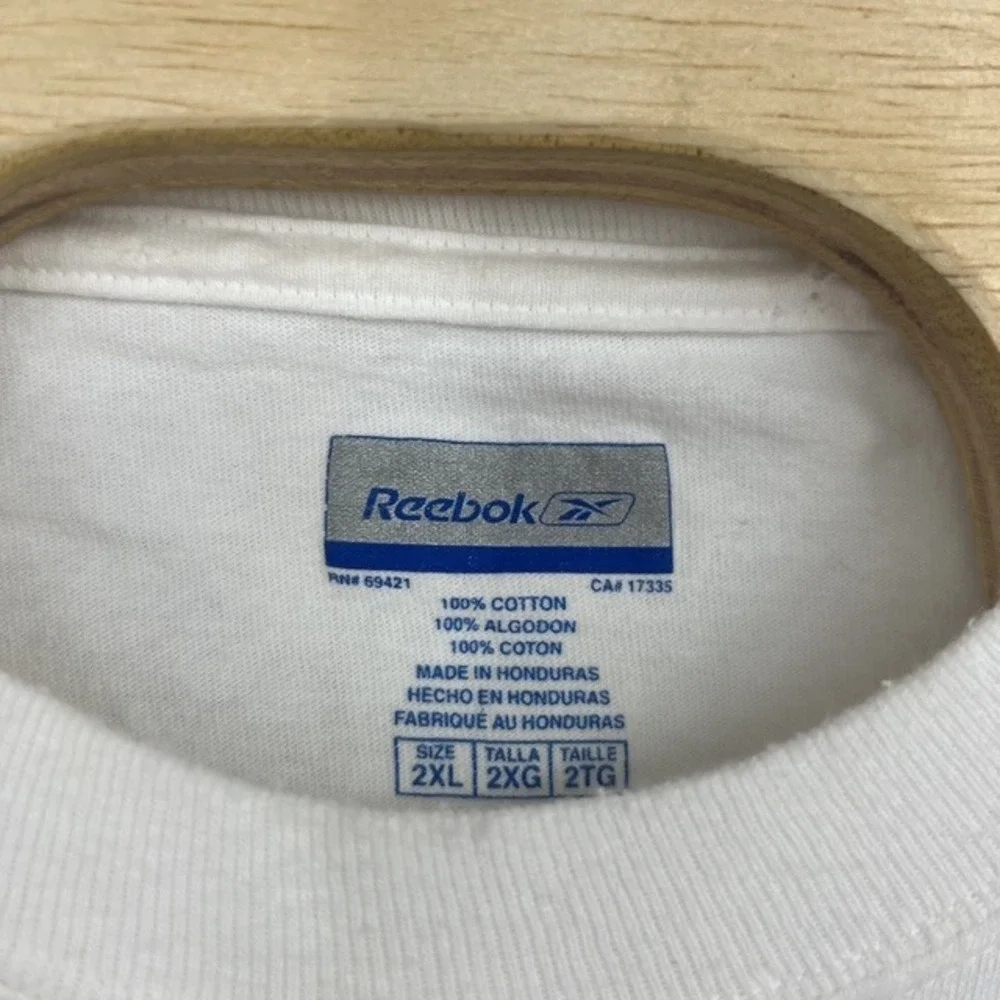 Y2K Reebok Men's 2XL Indianapolis Colts Super Bowl XLI‎ Champions White T-Shirt
